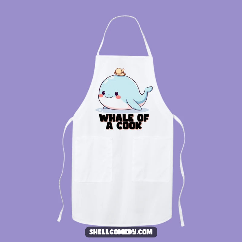 Funny Whale Shell Apron: Cook Up Smiles in the Kitchen Funny Gift