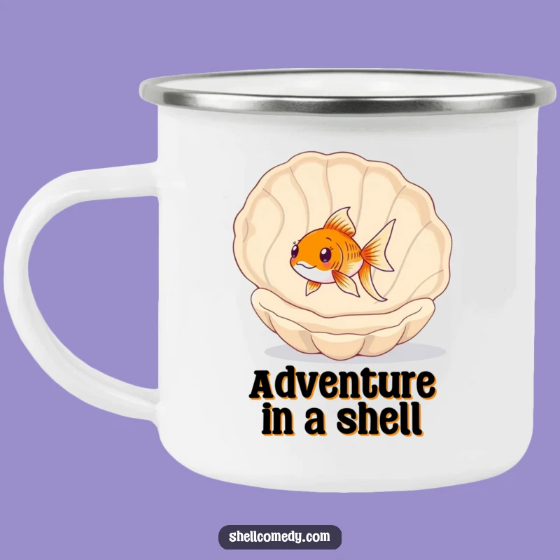 Funny Goldfish Campsite Mug: Hilarious Outdoor Adventure Gift, Perfect Funny Gift