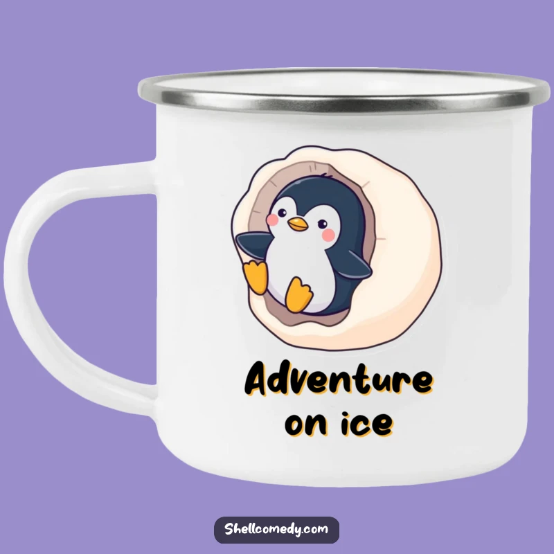 Funny Penguin Campsite Mug: Hilarious Outdoor Adventure Gift, Perfect Funny Gift